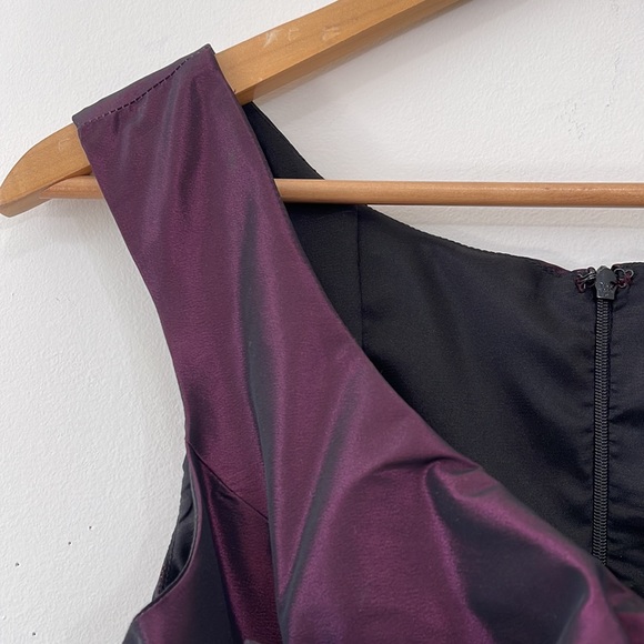 Anthropologie Eva Franco Dress Womens Size 0 Purple Silk Blend - Picture 2 of 10